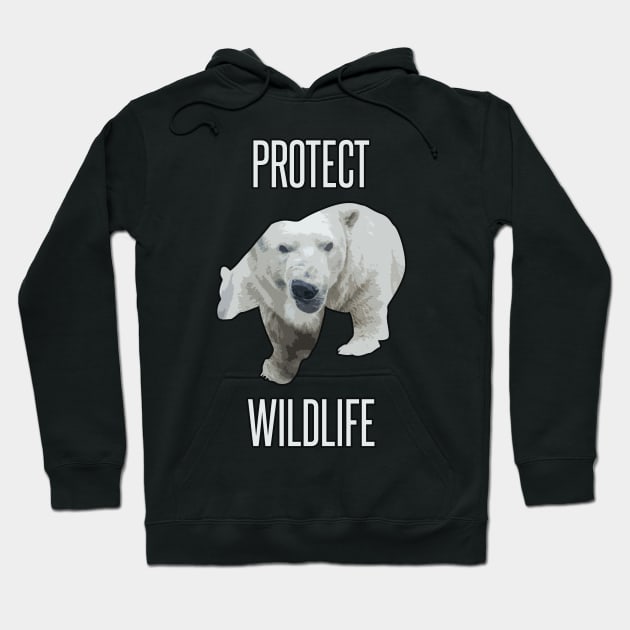 protect wildlife - polar bear Hoodie by Protect friends